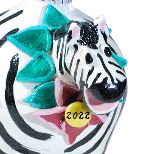 Zebra and Dated Wreath