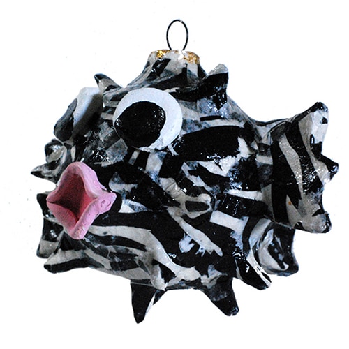 Recycled Black and White Blowfish