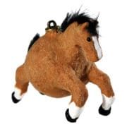 Jumping Brown Horse