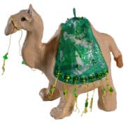 Camel with Green Blanket