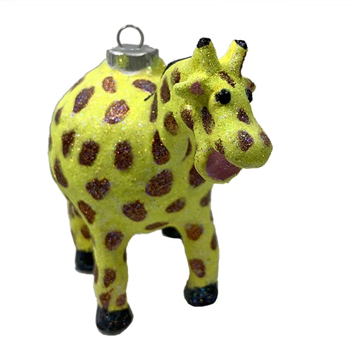 Yellow Giraffe with Brown Spots